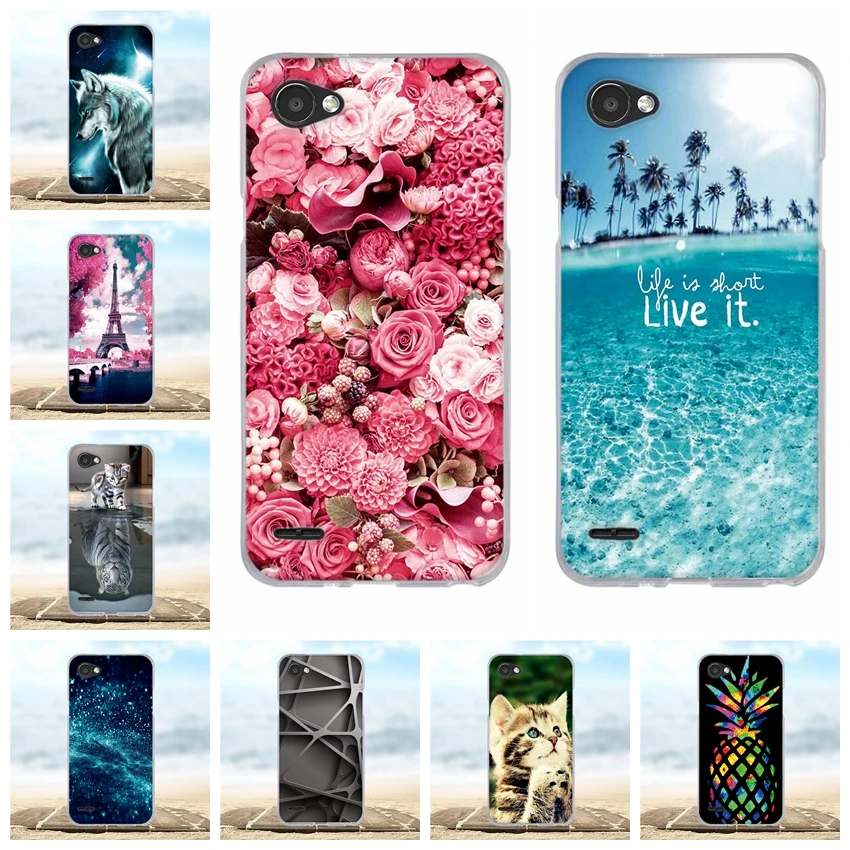 

Newest Bag For LG Q6 Case Cover Silicon Soft TPU Fundas For LG Q6 /M700/ Q6 Plus 5.5" Phone Bag Back Cover For Coque LG Q6A Case