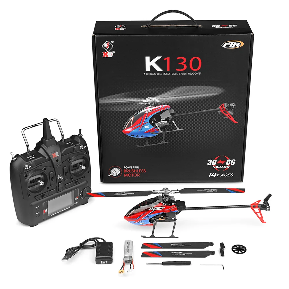 

2.4G Wireless 6CH Remote Control Toy Brushless 3D6G System Flybarless RC Helicopter RTF Compatible with FUTABA S - FHSS - RTF