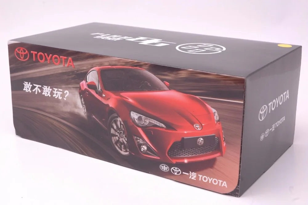 1:18 литья под давлением модель для Toyota GT86 красный купе сплав игрушечный автомобиль миниатюрная коллекция подарок Pulsar