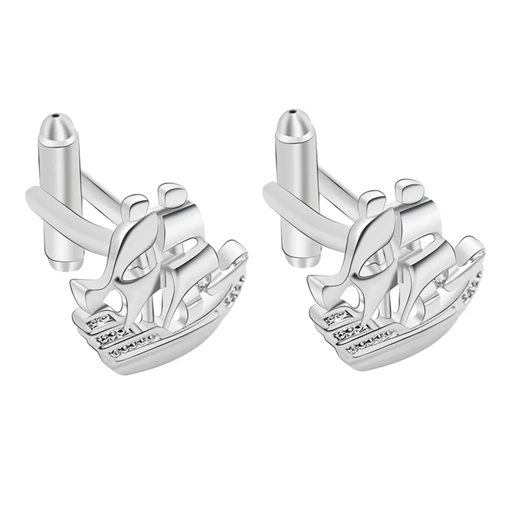 

Novelty creative sailing copper plate men women cufflinks jewelry Europe and America fashion shirt dinner cufflinks wedding 5.14