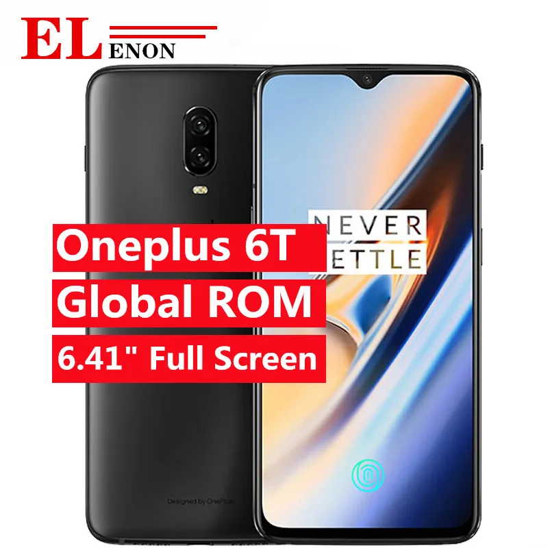 

Original One Plus Oneplus 6T 8GB 128GB Snapdragon 845 Octa Core AI Dual Camera 20MP+16MP Face Android 8 Smartphone Mobile phone