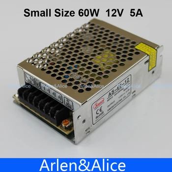 

60W 12V 5A Small Volume Single Output Switching power supply for LED Strip light