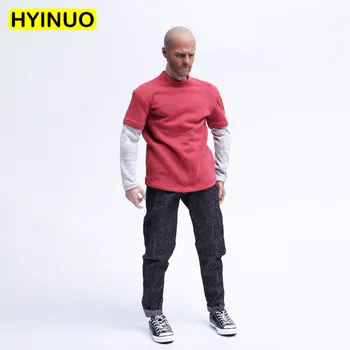 

1/6 Scale Men Fashion Dark Jeans Casual Wear Clothes Male Fashion Faux Fur Coat Clothing Set For 12" Action Figure Male Body