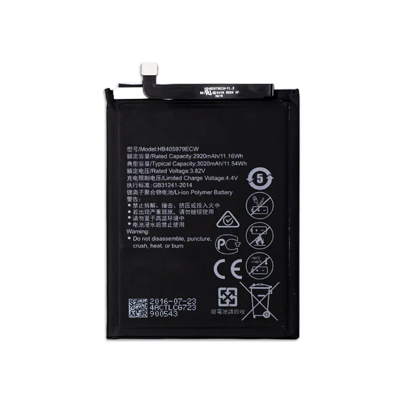 HB405979ECW батарея для Huawei Nova CAZ AL10 TL00 Enjoy 6S Honor 6c Y6 PRO 2017 Y5 p9 lite mini Batterie 3020mAh|Аккумуляторы