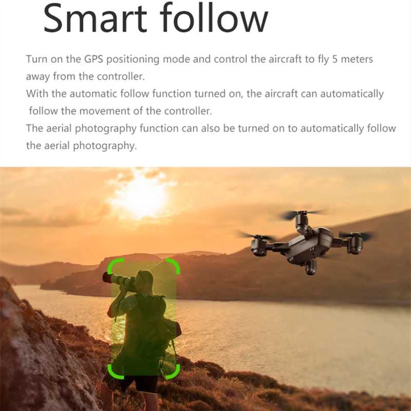 SMRC S20 Дрон GPS Folow Me Дроны с камерой HD 1080P WiFi FPV Квадрокоптер RC Вертолет VS CG033 F11 XS812 H117s