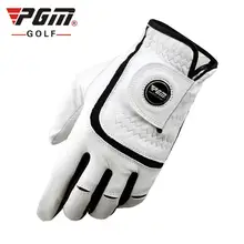 1 шт. перчатки для гольфа PGM мужские перчатки из овчины противоскользящие и воздухопроницаемые из натуральной кожи износостойкие перчатки для гольфа с маркером