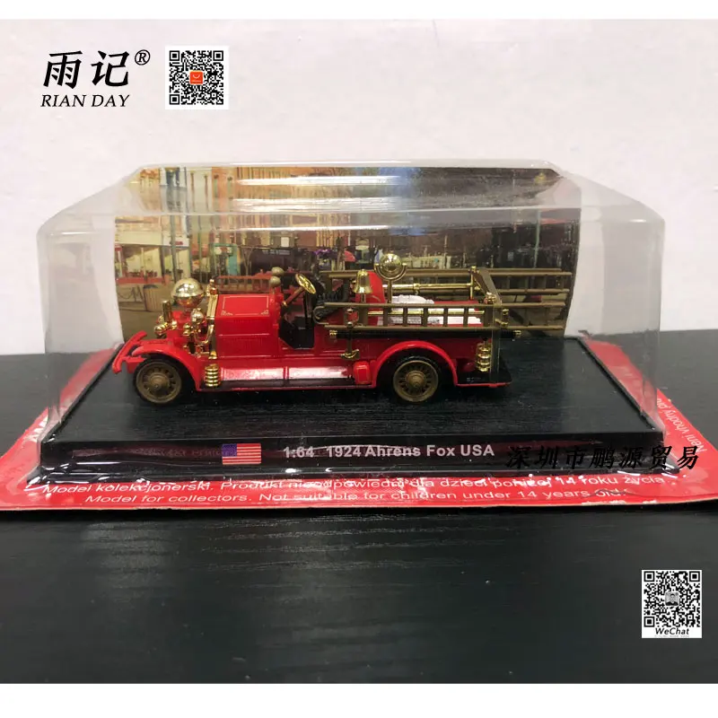 AMER 1/64 реальные игрушки 1924 Ahrens Fox США огонь двигатель литый под давлением