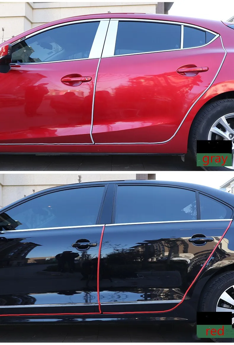 

Osmrk car accessories Car body door plate strips protection for Audi A6L C7,A7/S7/RS7,Q5,Q3,Q7
