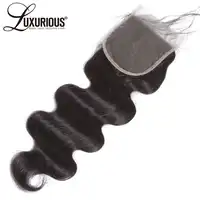 Peruvian Remy Hair 4 "x 4" ปิดลูกไม้เต็ม End มือผูก Body Wave มนุษย์ผมปิดเด็กผมหรูหรา