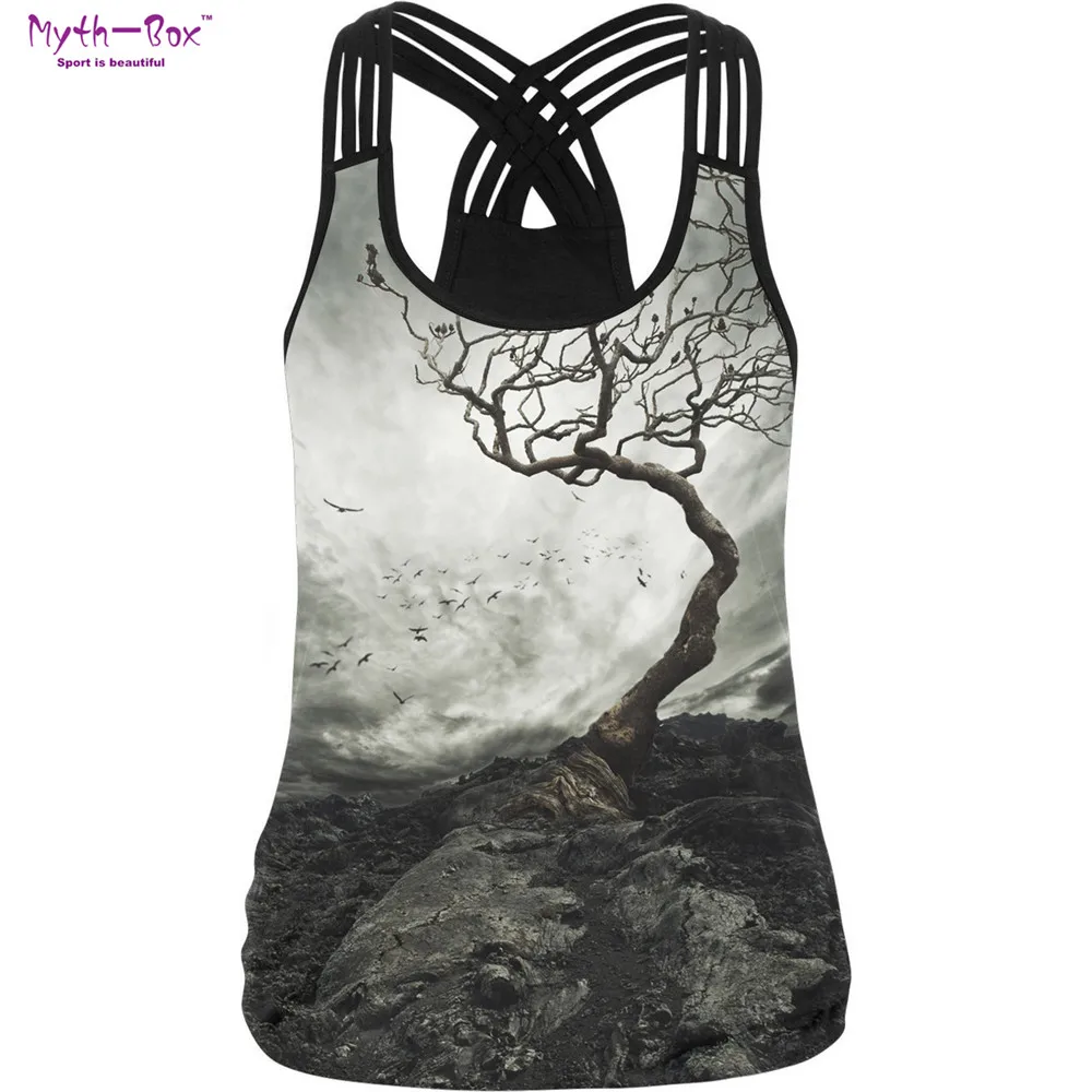 

Summer Women Sport Vest 3D Print Female Yoga Shirts Running Vest Training Fitness T-shirt Quick Dry Tank Tops Workout Gym Blouse