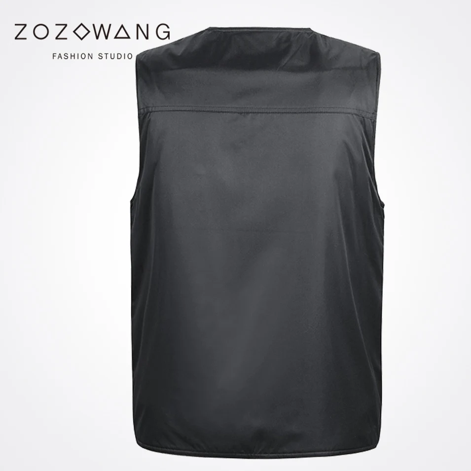 Zozowang new casual keep warm brushed winter V-Neck Single Breasted vest men plus size 3XL loose autumn winter waist coat men Zozowang new casual keep warm brushed winter V-Neck Single Breasted vest men plus size 3XL loose autumn winter waist coat men