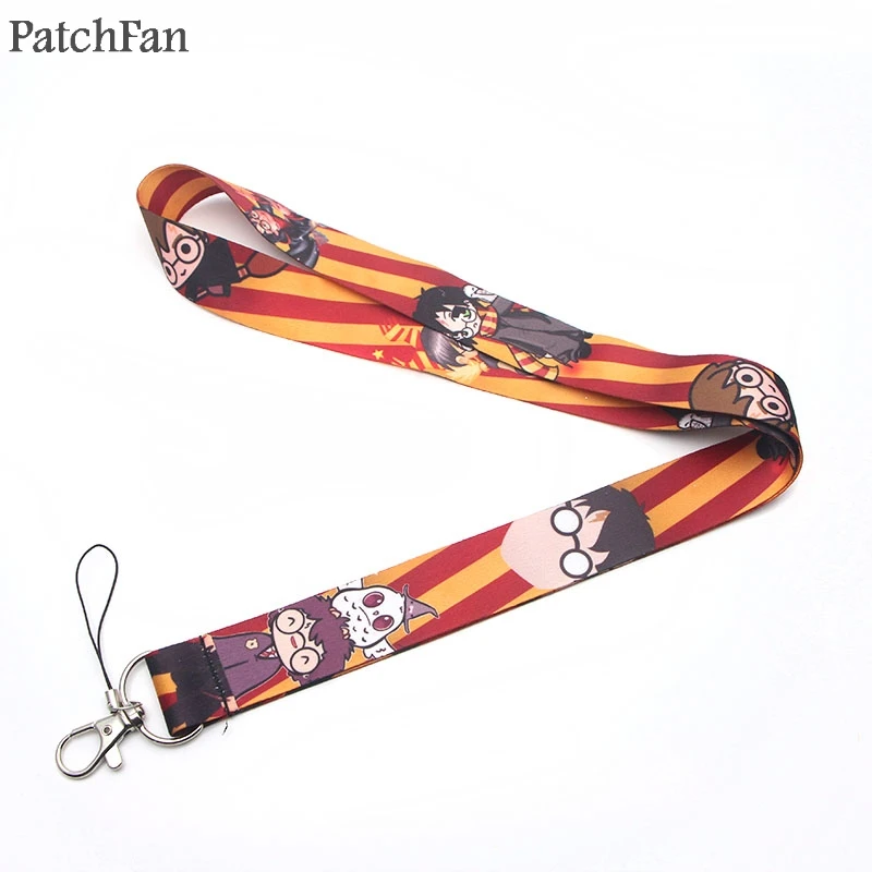 

Patchfan hogwarts Silicone movie neck lanyards for keys glasses card holder bead keychain phones cameras webbings A1286