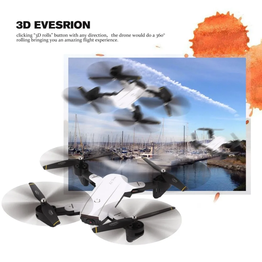 

SG700 2.4G RC Drone Foldable Quadcopter with 2MP HD Wifi FPV Camera Optical Flow Positioning Altitude Hold Headless