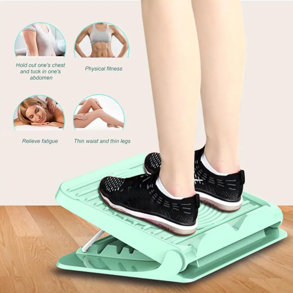 

Calf Stretcher Portable Slant Board Foot Stool Folding Adjustable Incline Boards Anti-slip Design Ankle Stretching Muscle Stretc