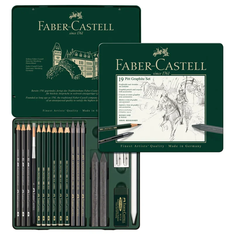Набор водорастворимых карандашей для рисования, набор карандашей для рисования, 19 шт., FABER CASTELL 112973