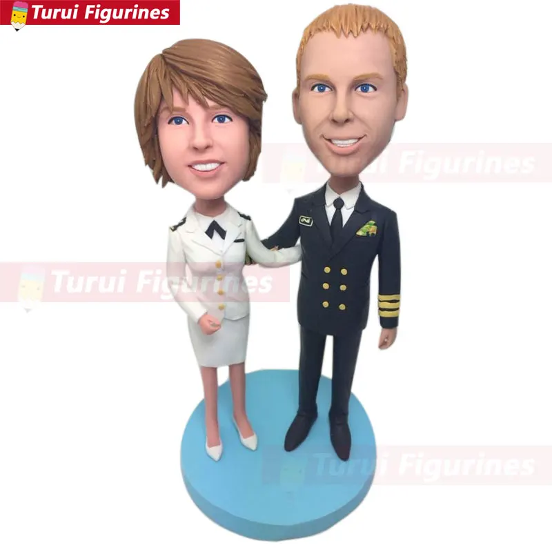 

Personalized Wedding Cake Topper Wedding Bobble Head Clay Figurines Wedding Cake Topper Personalized Wedding Gift Custom Bobble