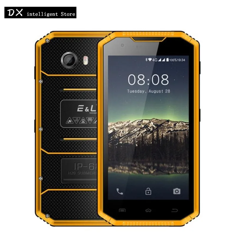 E &amp L W7S 2800 мАч IP68 водонепроницаемый ударопрочный мобильный телефон 4G LTE MT6737