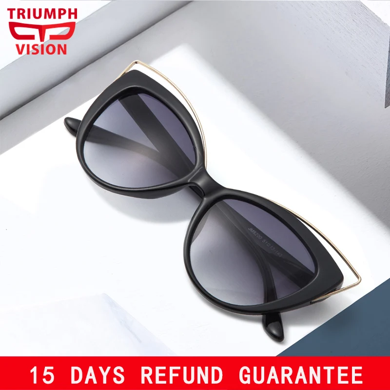 Солнцезащитные очки TRIUMPH VISION женские кошачий глаз градиентные с защитой от