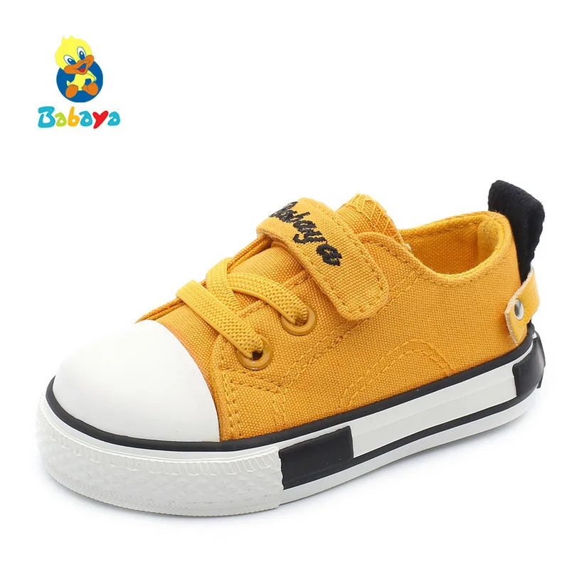 

Children Canvas Shoes Baby Girls And Boys 2018 Autumn Soft Bottom Breathable Walking Shoes 1-2-3 Years Old Baby Shoes Toddler