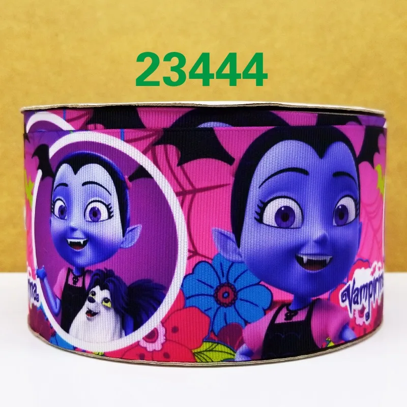 23444 50 двор мультфильм печатных grosgrain ленты 23425 - Цвет: 23444