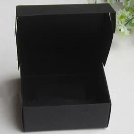 

wholesale7.2x7.4x2.9cm Black Kraft paper boxes Handmade Soap Packaging gift box 300 piece/lot Free shipping