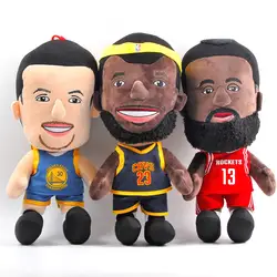 3 шт./лот большой 45 см НБА баскетболист Super Star Джеймс Харден Карри плюшевые игрушки куклы мягкие игрушки подарки для детей детская