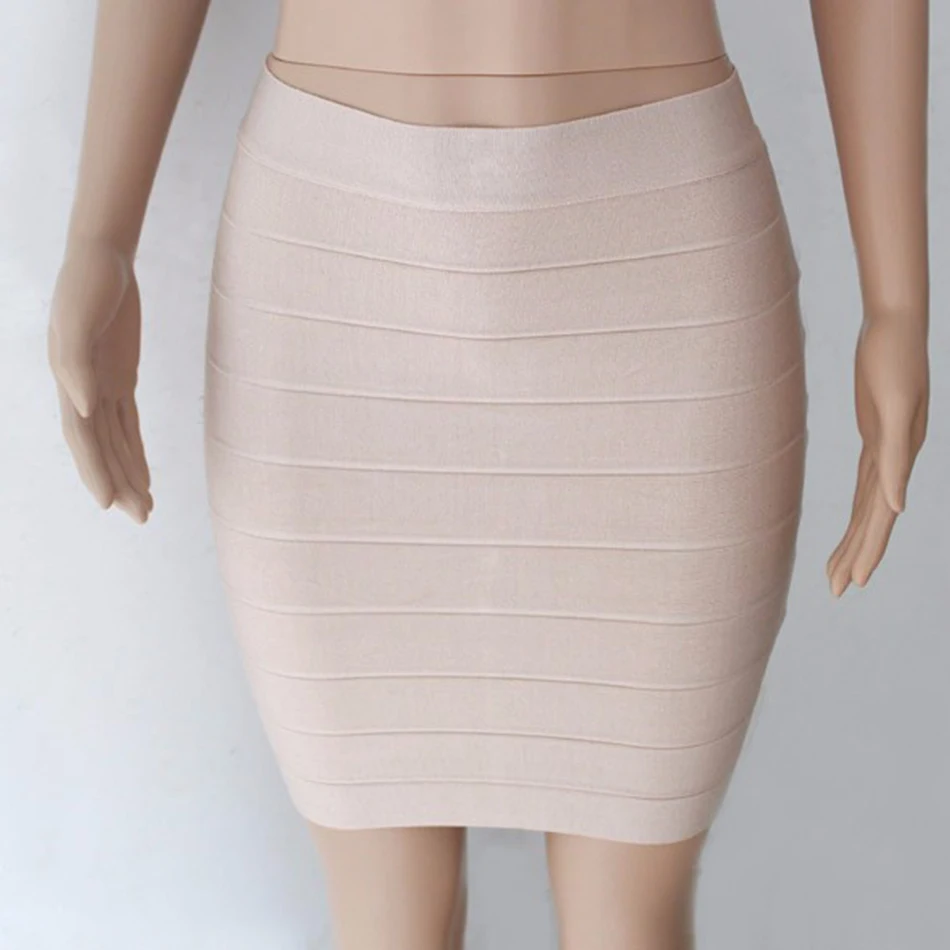 Новинка, сексуальная Женская Летняя короткая мини юбка-бандаж, хорошая эластичная женская модная юбка, облегающее платье, летняя официальная одежда HL8604
