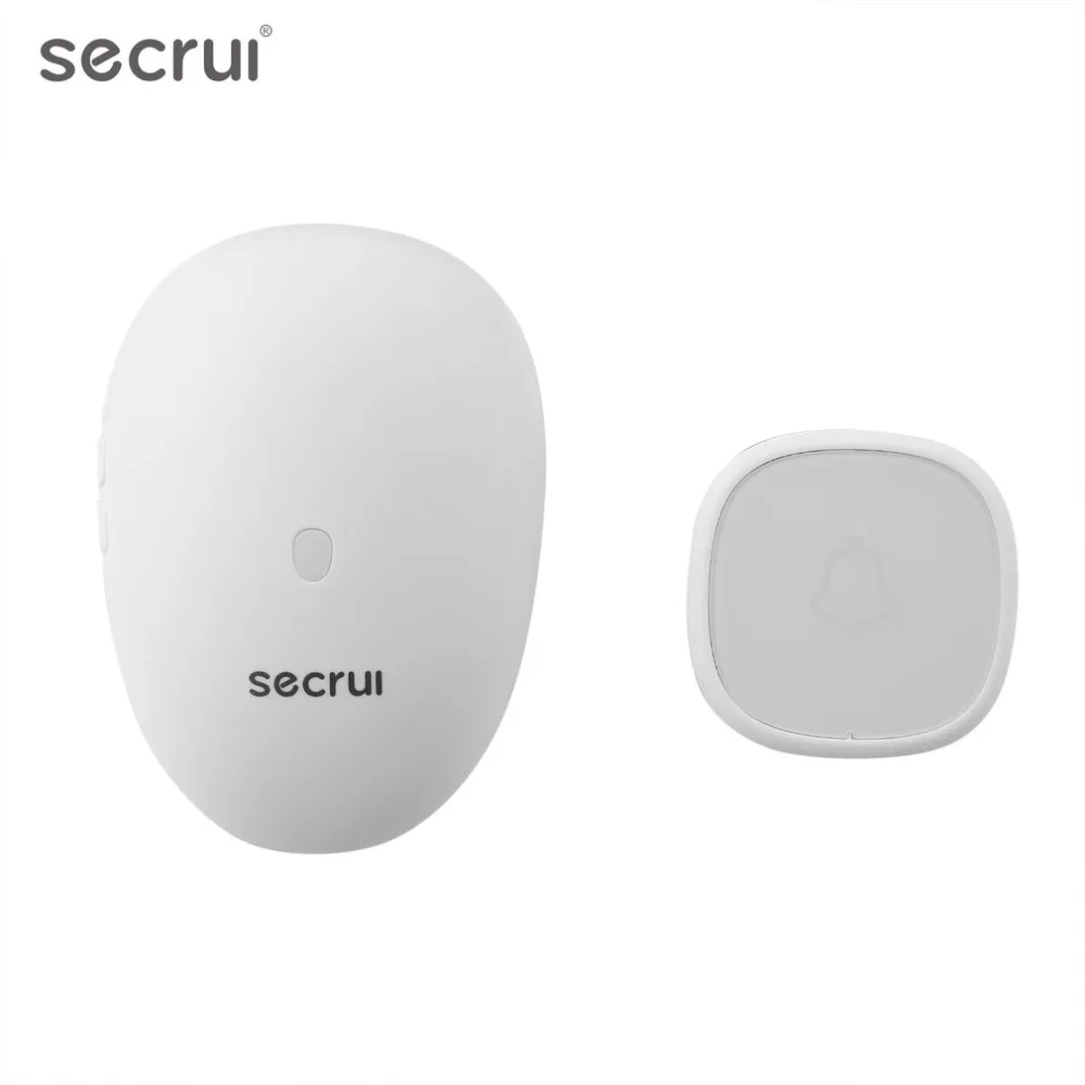

SECRUI Wireless Doorbell M521 Smart Waterproof Door Bell System 57 Chimes 4-Level Adjustable Volume 500-Feet Operation Range