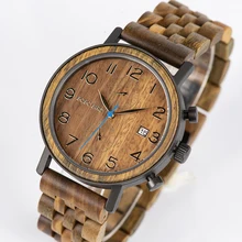 Relogio Masculino BOBO BIRD Wooden Watch Men Stopwatch Wristwatch Male saat erkek With Date Gift In Wood Box цена Relogio Masculino BOBO BIRD Wooden Watch Men Stopwatch Wristwatch Male saat erkek With Date Gift In Wood Box цены онлайн