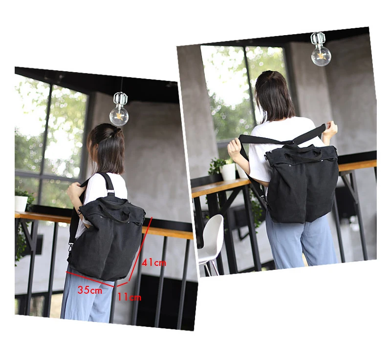 Bolsa de Livro de Lona Bolsa de Ombro para as Mulheres Bolsas de Compras Multifuncional Grande Capacidade Mochila Designer Sac Principal Femme 30 Saco de livro de lona multifuncional grande