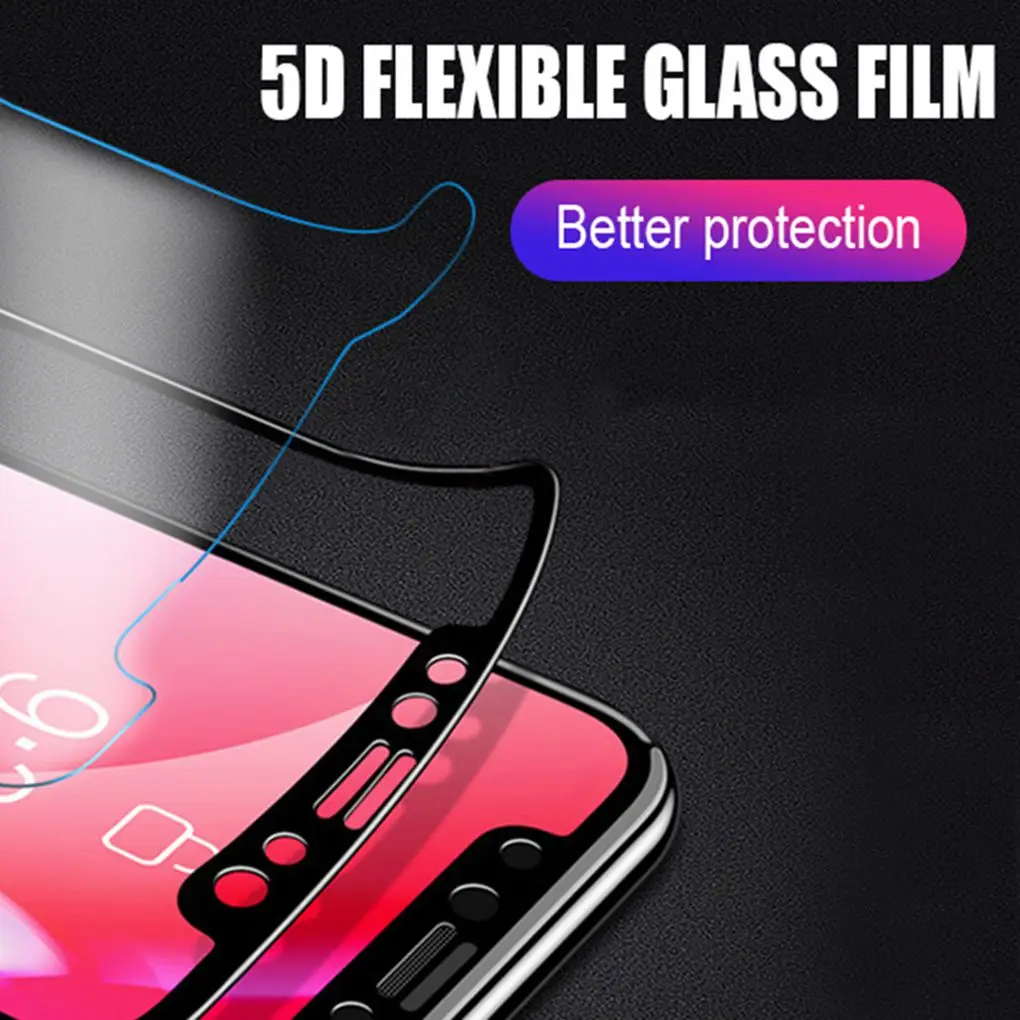 Full Coverage Fiberglass Phone Protector 5D Curved Anti Explosion