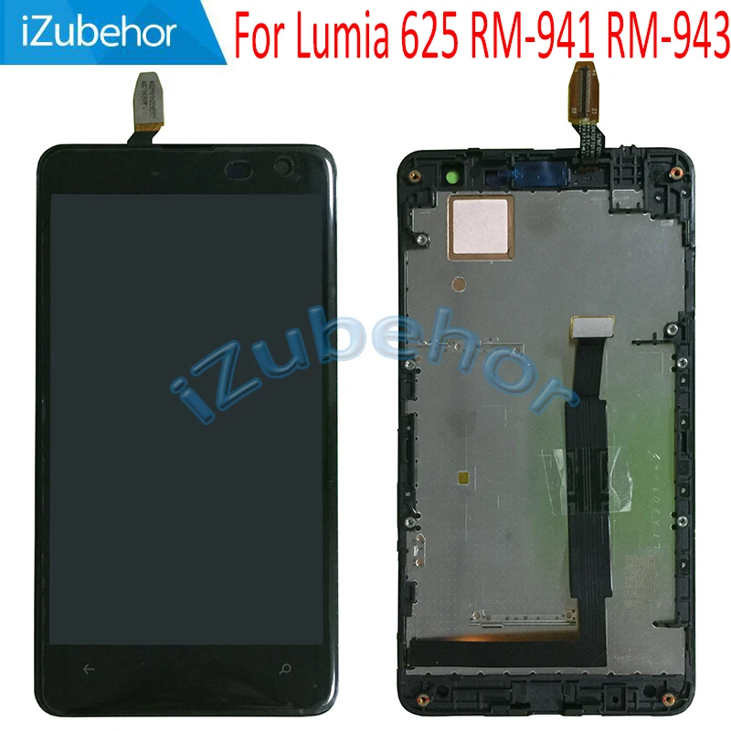 4 7 дюймовый экран IPS для Nokia Lumia 625 RM-941 LCD + сенсорный дигитайзер в сборе с рамкой