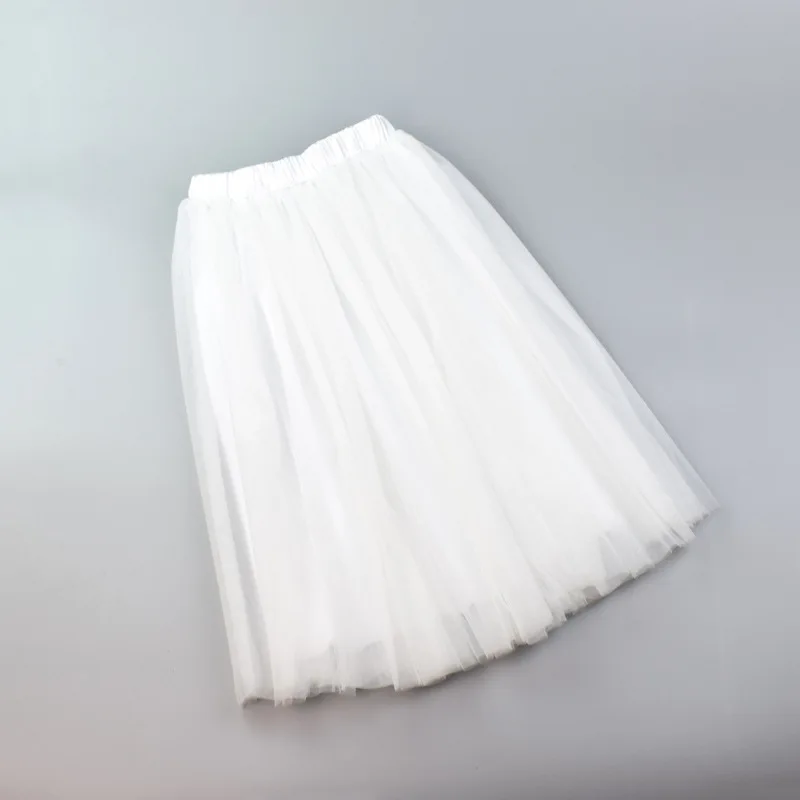 Мода 5 слоев тюля Тюлевая юбка плиссированные юбки для женщин Женская Лолита юбка-американка платье подружки невесты Юбка-миди черная Faldas Saias femininas Jupe