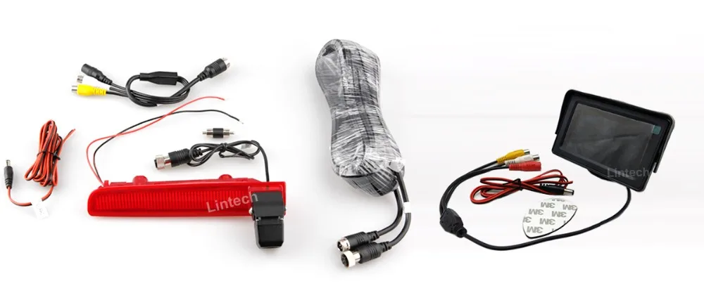 VW-T5-T6-brake-light-Camera-with-4.3-inch-monitor package