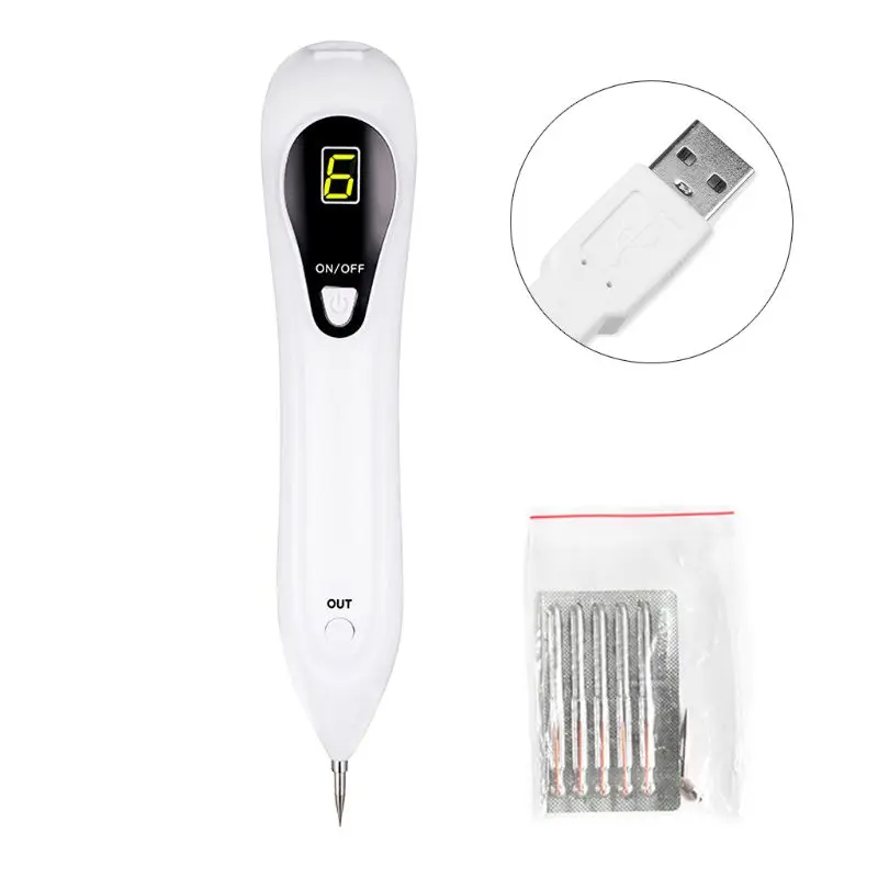 

Skin Tag Remover Beauty Mole Removal USB Rechargeable Adjustable Electric Laser Warts Age SpotsTattoo Nevus Birthmark Portable