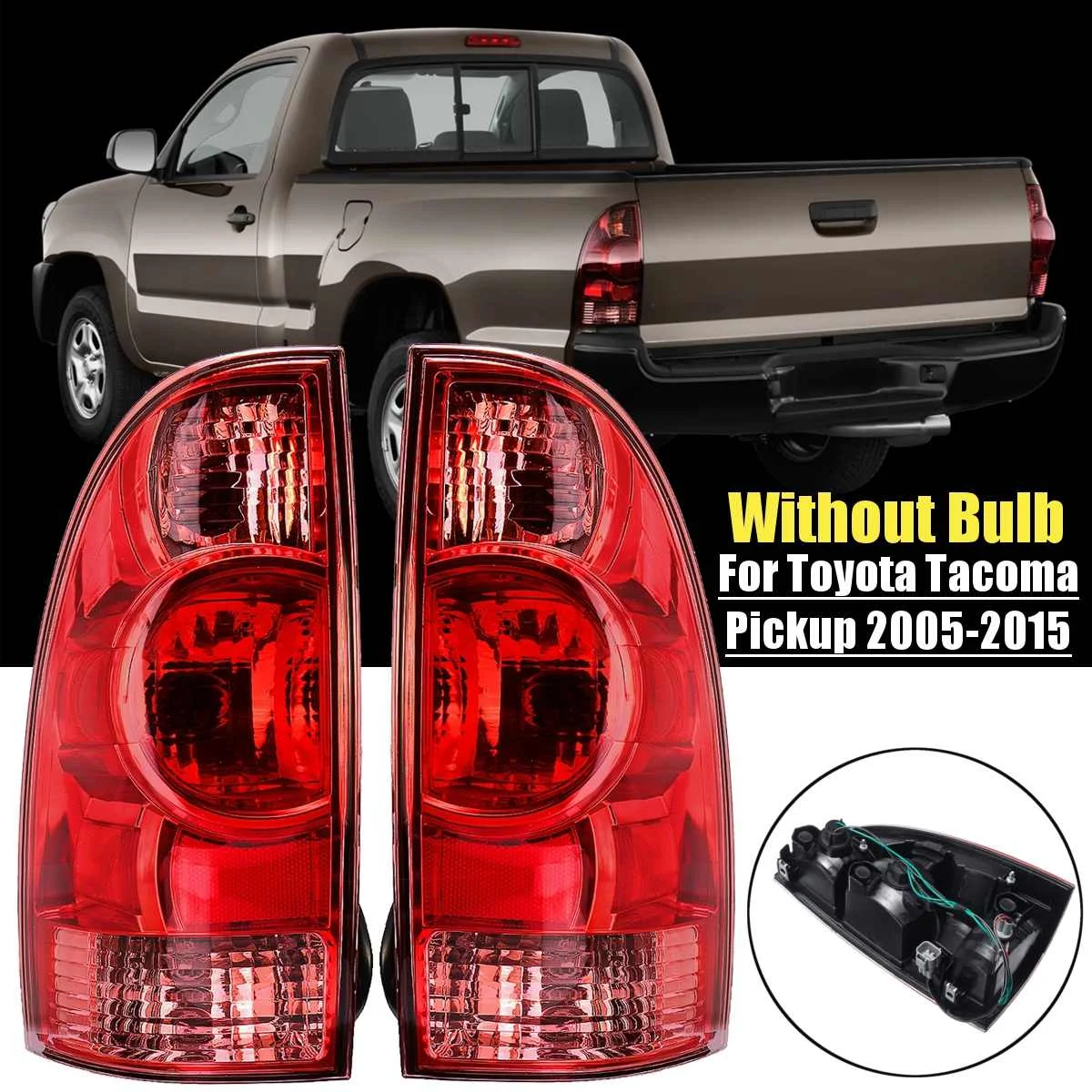 Задний светильник, задний фонарь, подходит для Toyota Tacoma Pickup 2005-, Автомобильный светодиодный задние тормозные огни, автомобильные аксессуары, автомобильная лампа - Цвет: Pair
