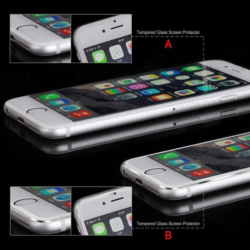 Ascromy для iPhone 6 S полное покрытие защита экрана 3D изогнутый край металлическая