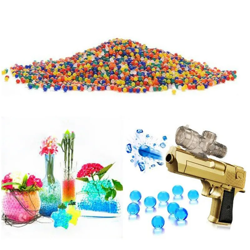15g 100PCS color crystal soil water pearl water DIY toy decoration products water absorbent beads hydrogel MAGIC gel growth