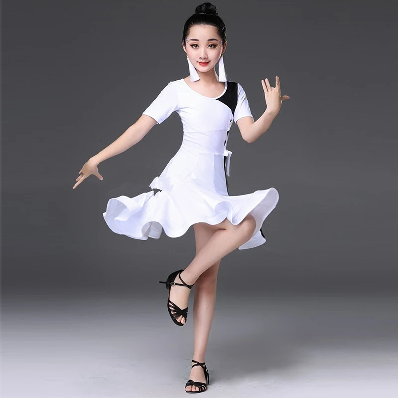 Vestido De Baile Latino Para Ni as Trajes De Actuaci n De Graduaci n 