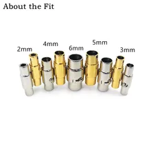 Застежка из нержавеющей стали 316L, 2-6 мм, ожерелье, браслет, фурнитура для изготовления ювелирных изделий, крючки, высокое качество, пряжка, разъем