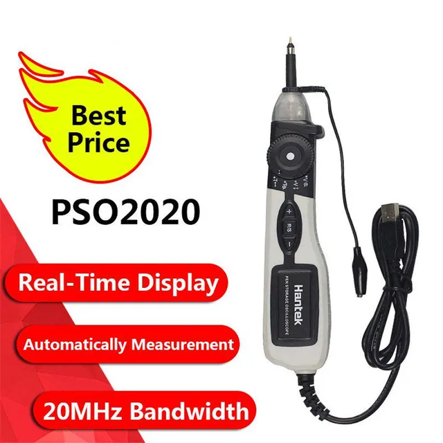 Best Quality Hantek Official PSO2020 USB Pen type Storage Digital Oscilloscope USB 1 Channel 20Mhz 96MSa/s Diagnostic-tool