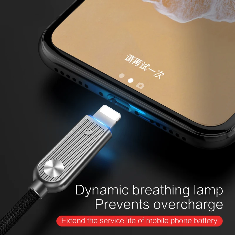PZOZ für pple iphone se 5 5se 5s 6s 7 8 Auto Trennen led licht kabel schnelle ladegerät usb iphone