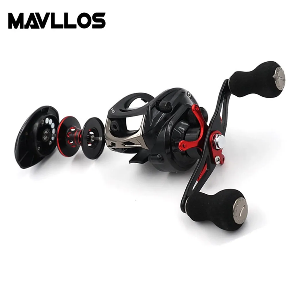 Mavllos 15BB соотношение 6 4: 1 Катушка Для baitcasing магнитный тормоз тяга мощность 8 кг