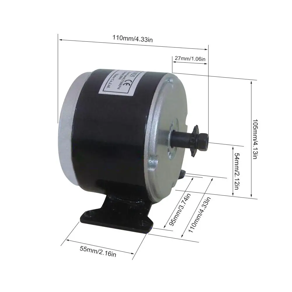 Discount 24v 250w Dolphin Scooter Electric Motor Kit Motor Wheel Controller For Electric Vehicles Brushed DC Motor Balance Car Part 5