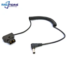 Statyw dslr v-mount Anton Battery Power Tap d-tap męski na 5.5x2.5mm DC przedłużacz z wtyczką rozciągliwy kabel sprężynowy do BMCC BMPC