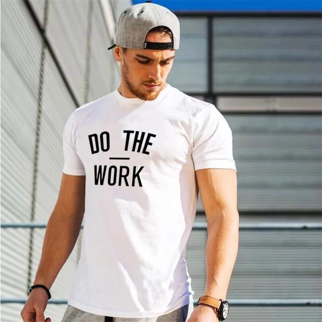 Do The Work Men’s Hardcore Gym Fitness T Shirt - Image 3