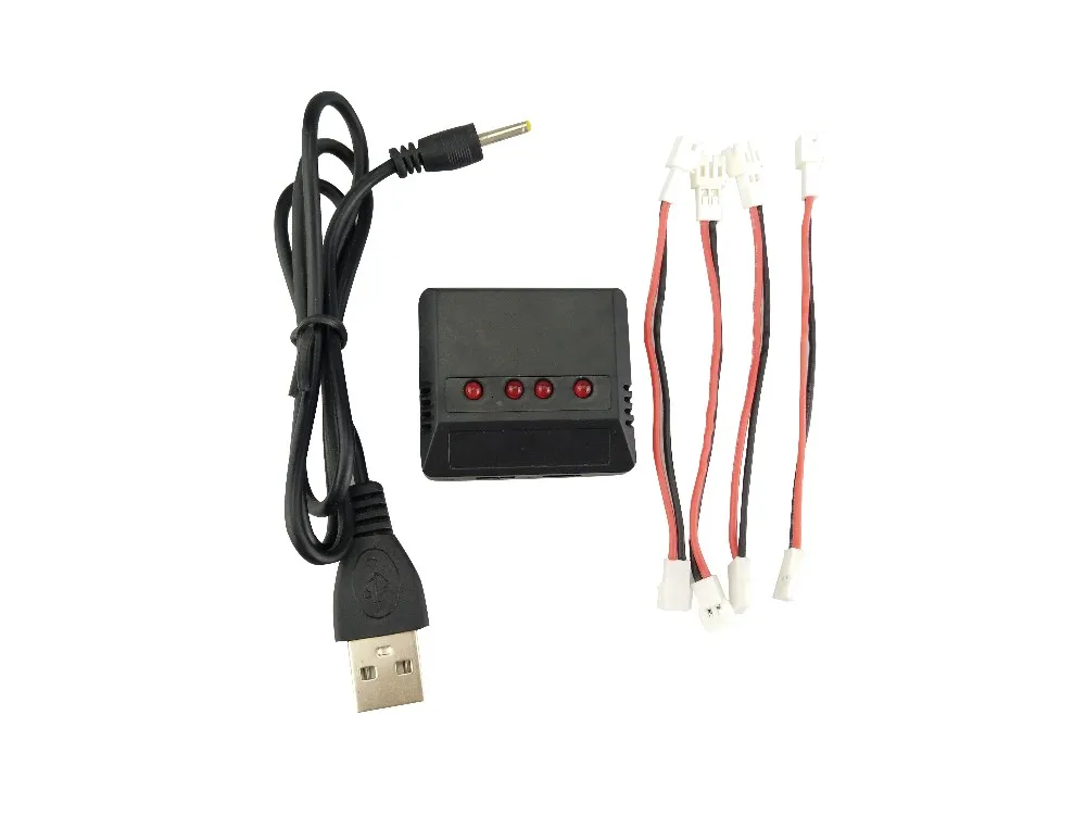 Зарядное устройство Lipo 4 в 1 для вертолета Wltoys V911 F929 F939 H36 E010 X5C X5SW X5SC X5S E013