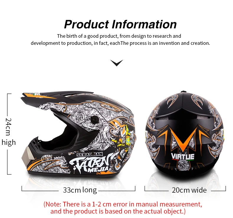 Профессиональный Гоночный Кроссовый шлем hors route Casque Moto Capacete Moto Casco внедорожный мультяшный детский мотоциклетный шлем