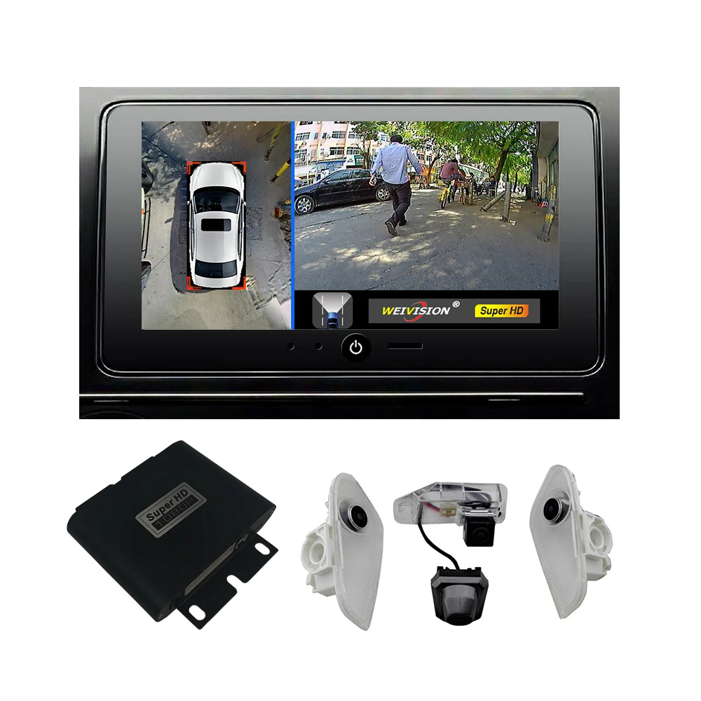 

Car accessories 360 Brid view Surround Monitor System Panoramic View All Round View Camera System DVR Record for Lexus NX EX RX