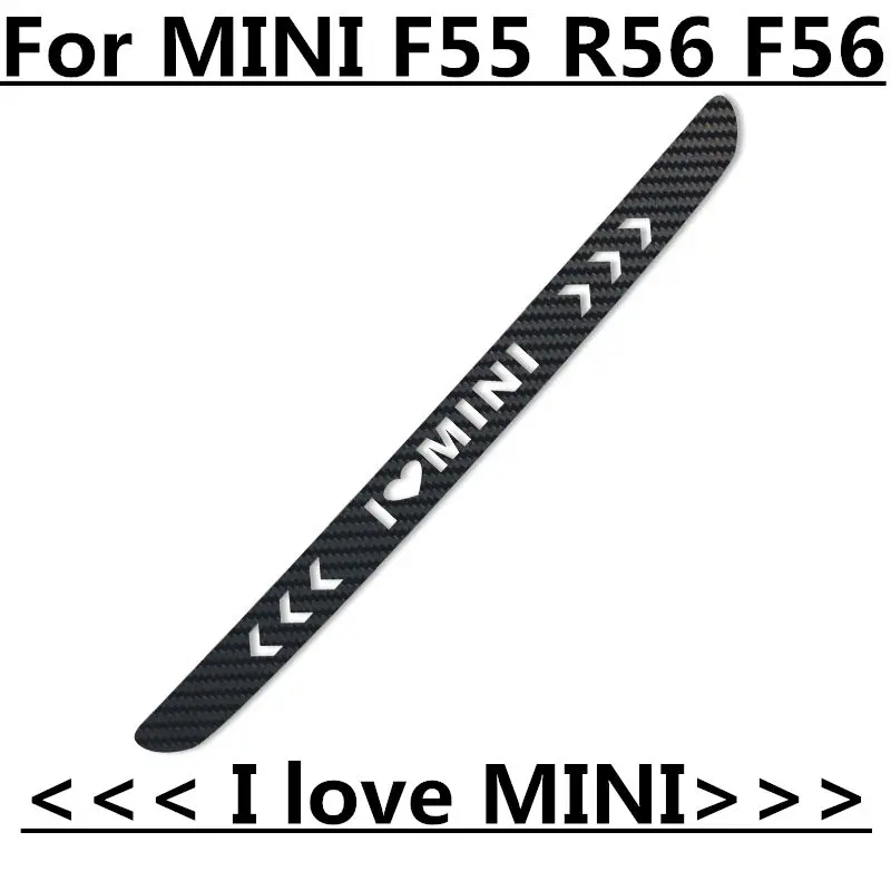 Мини F55 R56 F56 R60 автомобиля углеволоконная виниловая стоп-сигналы декоративное покрытие высокое крепление стоп-сигнала наклейки для фар MINI COOPER S COUNTRYMAN - Название цвета: I LOVE for F55F56R56